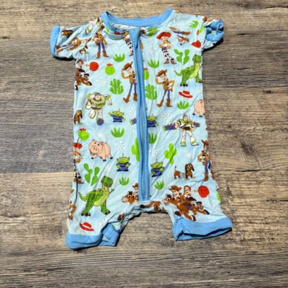 Little Sleepies 6-12 Months Shorty Zippy/Romper Pajamas Disney Toy Story Print - Picture 1 of 4
